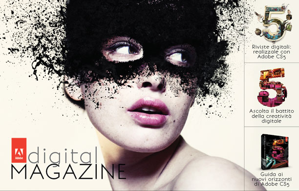 Cover della rivista digitale realizzata da Jumper.it e Mart3 per il lancio di Adobe CS5