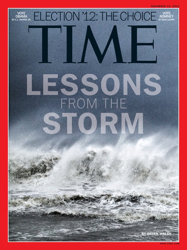 Copertina TIME sull'Uragano Sandy, scattata con Hipstamatic