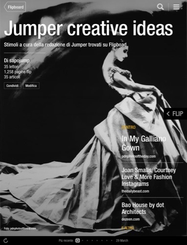 La raccolta di idee creative creata dalla redazione di Jumper su Flipboard