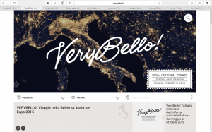 Verybello homepage